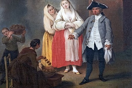 Ca’ Rezzonico – La venditrice di frittole – Pietro longhi 1755